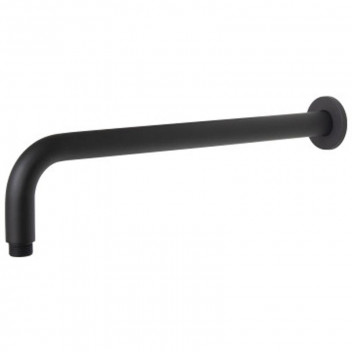 ROUND SHOWER ARM BLACK 400MM.