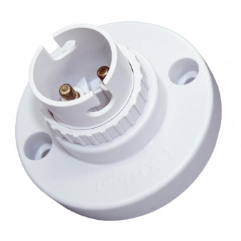 NYLON WHITE BC BATTEN LAMPHOLDER