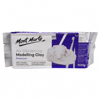 MONT MARTE WHITE PREMIUM AIR HARDENING MODELLING CLAY 500G