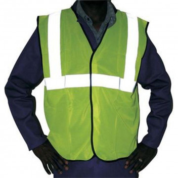 MATSAFE SAFETY WAISTCOAT YELLOW/GREEN REFLECT LARGE