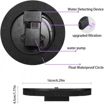WATER HOUSE FOUNTAIN SOLAR FLOATING PUMP