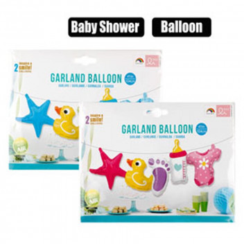 BABY SHOWER ASSORTED PARTY BALLOON BANNER