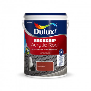 DULUX ROCKGRIP RED MARBLE ACRYLIC ROOF PAINT 5L