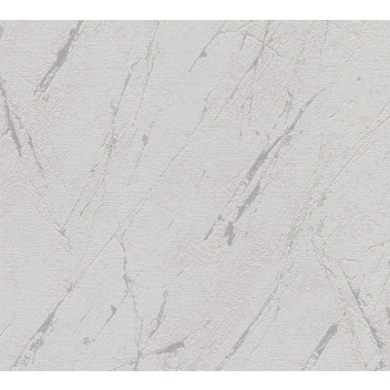 GREY SILVER LUXURIOUS MARBLE WALLPAPER 0.53X10M