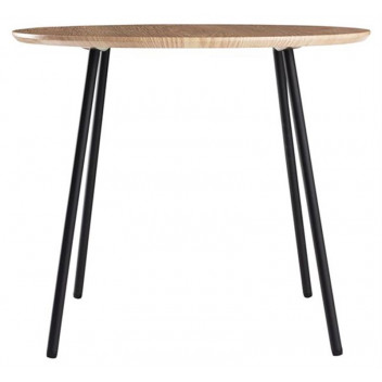 ROUND PINE TABLE 55X45CM