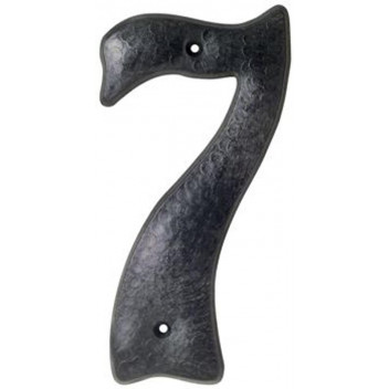 BLACK PLASTIC HOUSE NUMBER NO.7 190MM