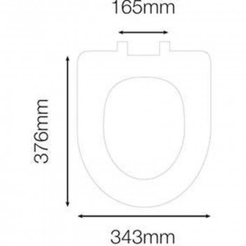 WIRQUIN WHITE SHORTLAND SOFT CLOSE HINGE TOILET SEAT