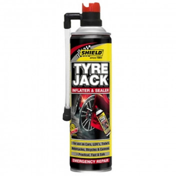 SHIELD TYRE JACK EMERGENCY TYRE INFLATOR 340ML