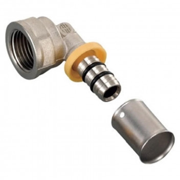 RIFENG NICKEL PLATED FEMALE ELBOW 25MMX1/2INCH