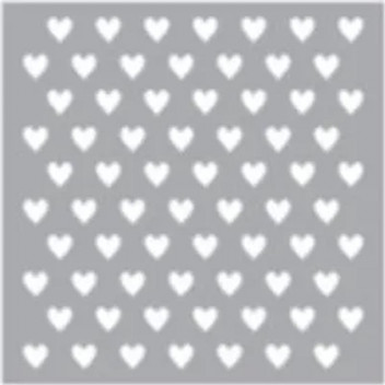POLKA HEART STENCIL