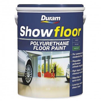 PAINT FLOOR (POLYURETHANE) SLATE SHOWFLOOR 5L DURAM