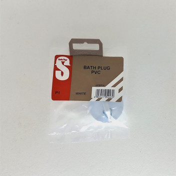SAFETOP  BATH PLUG PVC  WHITE