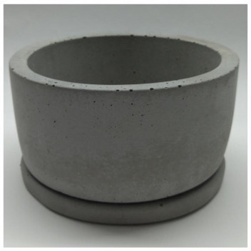 BONSAI ROUND CONCRETE POT 31CM X 23CM X 10CM