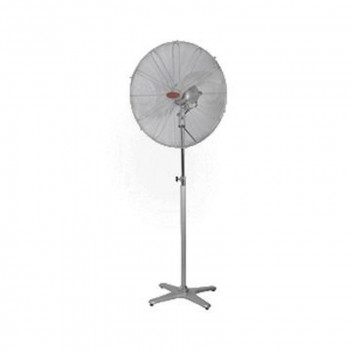 EUROLUX HURRICANE PEDESTAL FAN INDUSTRIAL SILVER 26INCH 3SPEED