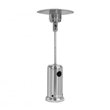 ALVA STAINLESS STEEL PATIO GAS HEATER WITH SEGMENTED POLE