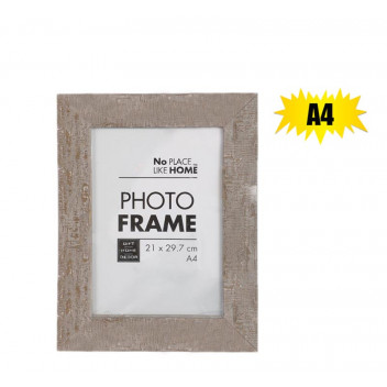 PHOTO FRAME WOOD STRESSED A4