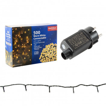 EUROLUX WHITE WARM 500 CONNECTABLE LED STRING LIGHT 50M