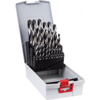 ROBERT BOSCH SET DRILL TWIST HSS POINT TEQ SILVER 1-13MM.