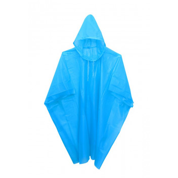 BLUE ZIP LOCK BAG EMERGENCY PONCHO