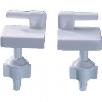 DUTTON WHITE TOILET SEAT HINGE SET