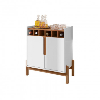 LIZZ BAR CABINET 2XDOOR CEDAR WHITE