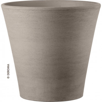 DEROMA GRAPHITE PRIMARY CONICO CERAMIC POT 49CM