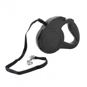 BLACK SMALL AND MEDIUM RETRACTABLE DOG LEASH 5M