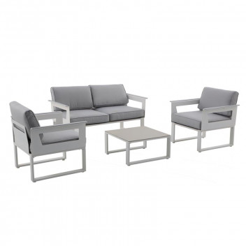 SOFA SET ODYSSEA 83719906 4SEAT SOFA  2XCHAIRS 1XTABLE    NATERIAL