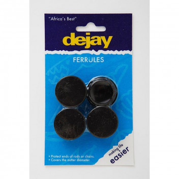 DEJAY ROUND RUBBER FERRULE   22MM 4PP