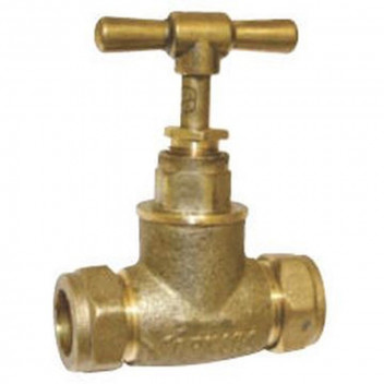 TAP STOP ROUGH BRASS 15MM