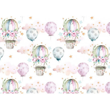 DECOUPAGE DREAMY BALLOON GARDEN A4