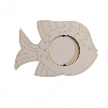 WOOD FISH PICTURE FRAME