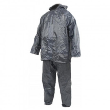 NAVY RUBBERISED 2PIECE RAIN SUIT AND HOOD XX-LARGE