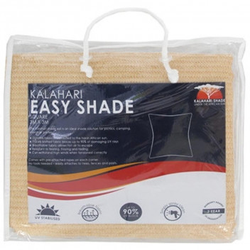 KALAHARI SHADE SQUARE SAND EASY SAIL 3M X 3M