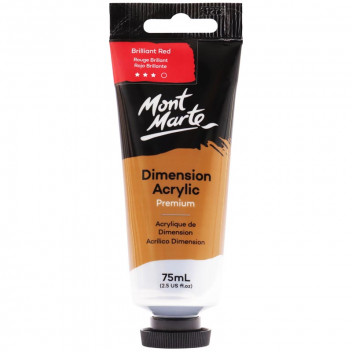 BRILLIANT RED CRAFT ACRYLIC PAINT 75ML