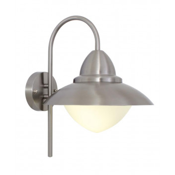 EUROLUX LANTERN WALL LIGHT SIDNAY DOWN FACING SATIN CHROME