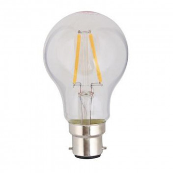 EUROLUX LED FILAMENT BULB B22 4W A60 3000K WARM WHITE