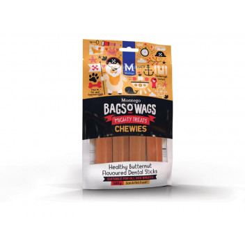 CHEWIES DENTAL BUTTERNUT STICK DOG FOOD TREAT 120G