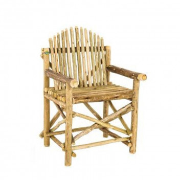 POLY YARD LATHE GARDEN CHAIR WOOD 1 SEATER