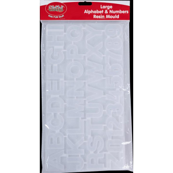 ALPHABET AND NUMBERS CRAFT RESIN MOULD 36PIECE