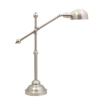 EUROLUX SATIN CHROME CONTEMPO TABLE LAMP 180MM