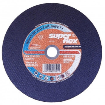 SUPERFLEX BF A36 ALUMINIUM CUTTING WHEEL 115X2.5X22.23MM