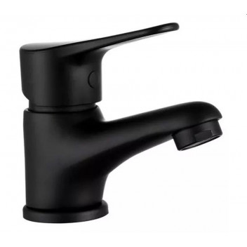 TRIUMPH BLACK SOLID QUARTZ SHORT BODY BASIN MIXER