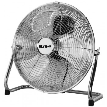 SILVER METAL FLOOR FAN 40CM