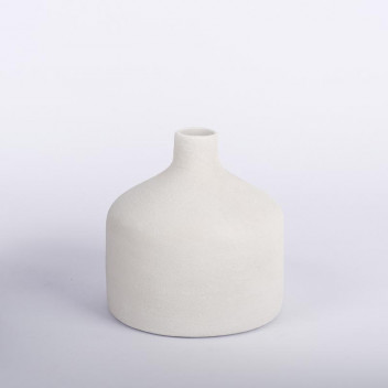 SWAZI WHITE ROUGH VASE