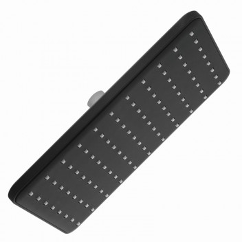 BLACK RECTANGULAR ABS SHOWER ROSE 260X190MM