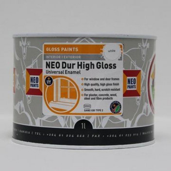 NEO DUR GLOSS BATTLESHIP GREY ENAMEL PAINT 1L