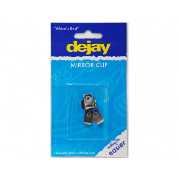 NICKLE 1HOLE MIRROR CLIP 4PER PACK