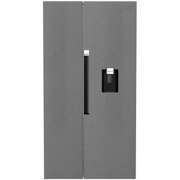 FRIDGE SIDE BY SIDE   DFF547  ECO WITH DISPENSER METALLIC 555L DEFY