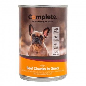 COMPLETE BEEF CHUNKS FOOD DOG CAN 385G